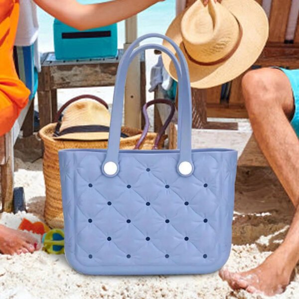Rubber Beach Hand Bag - Large Capacity Beach Bag Swimming Bag | Lightweight Travel Bag - Image 8