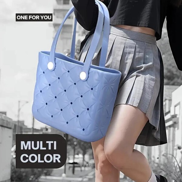 Rubber Beach Hand Bag - Large Capacity Beach Bag Swimming Bag | Lightweight Travel Bag - Image 5