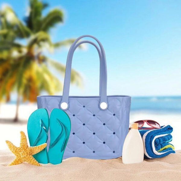 Rubber Beach Hand Bag - Large Capacity Beach Bag Swimming Bag | Lightweight Travel Bag - Image 7