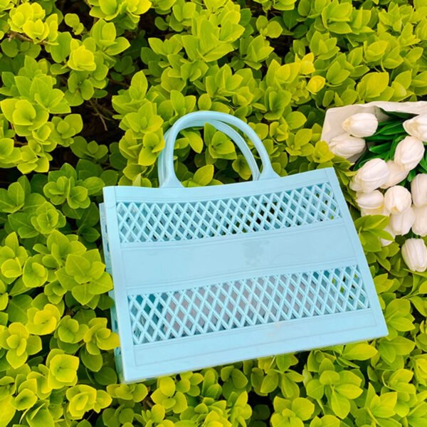 Sivana Shopping Basket Portable Jelly Bag Large Capacity Storage Candy Color - Image 4
