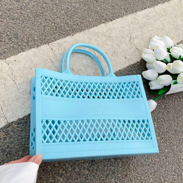 Sivana Shopping Basket Portable Jelly Bag Large Capacity Storage Candy Color - Image 5
