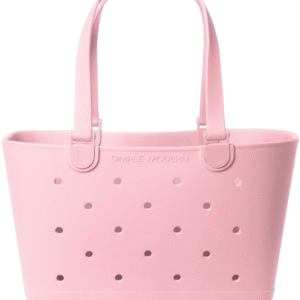 Sivana Simple Large Beach Bag | Waterproof Getaway Rubber Tote with Zipper Pocket