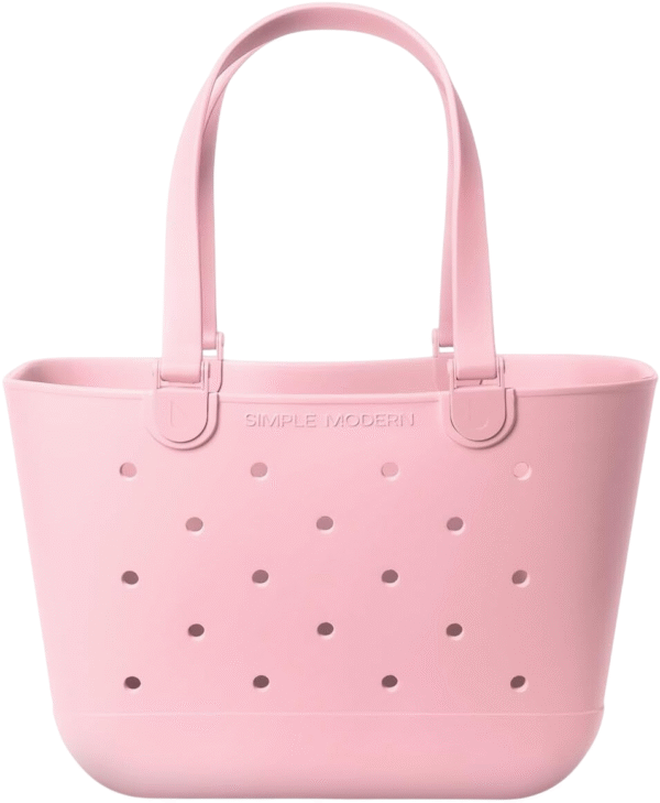Sivana Simple Large Beach Bag | Waterproof Getaway Rubber Tote with Zipper Pocket
