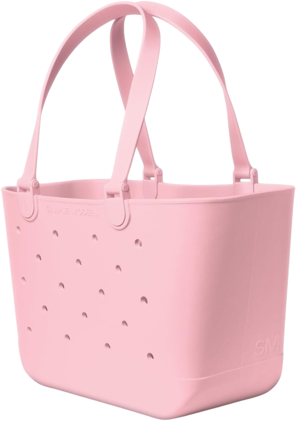 Sivana Simple Large Beach Bag | Waterproof Getaway Rubber Tote with Zipper Pocket - Image 2