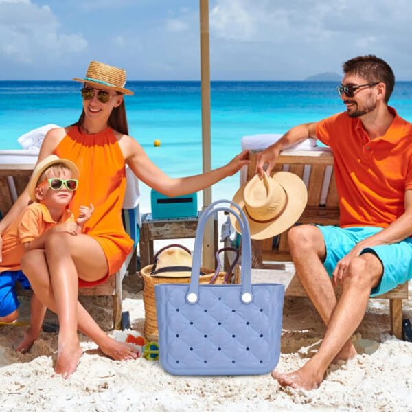Rubber Beach Hand Bag - Large Capacity Beach Bag Swimming Bag | Lightweight Travel Bag - Image 4