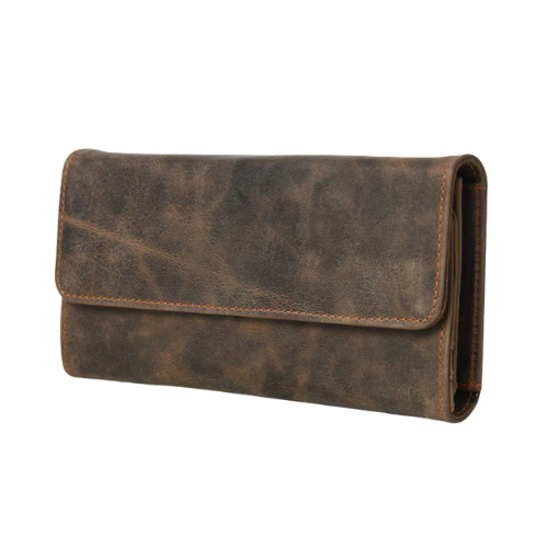 men's distressed leather long wallet men's distressed leather long wallet