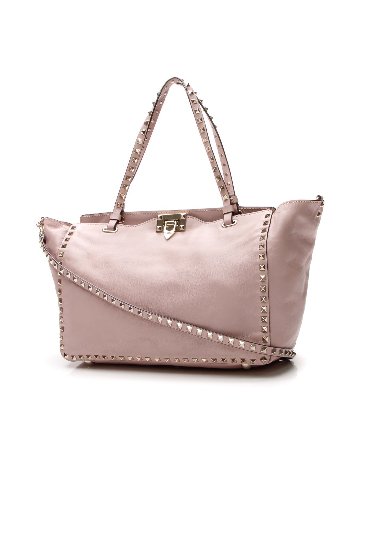 rockstud medium trapeze tote bag blush pink rockstud medium trapeze tote bag blush pink