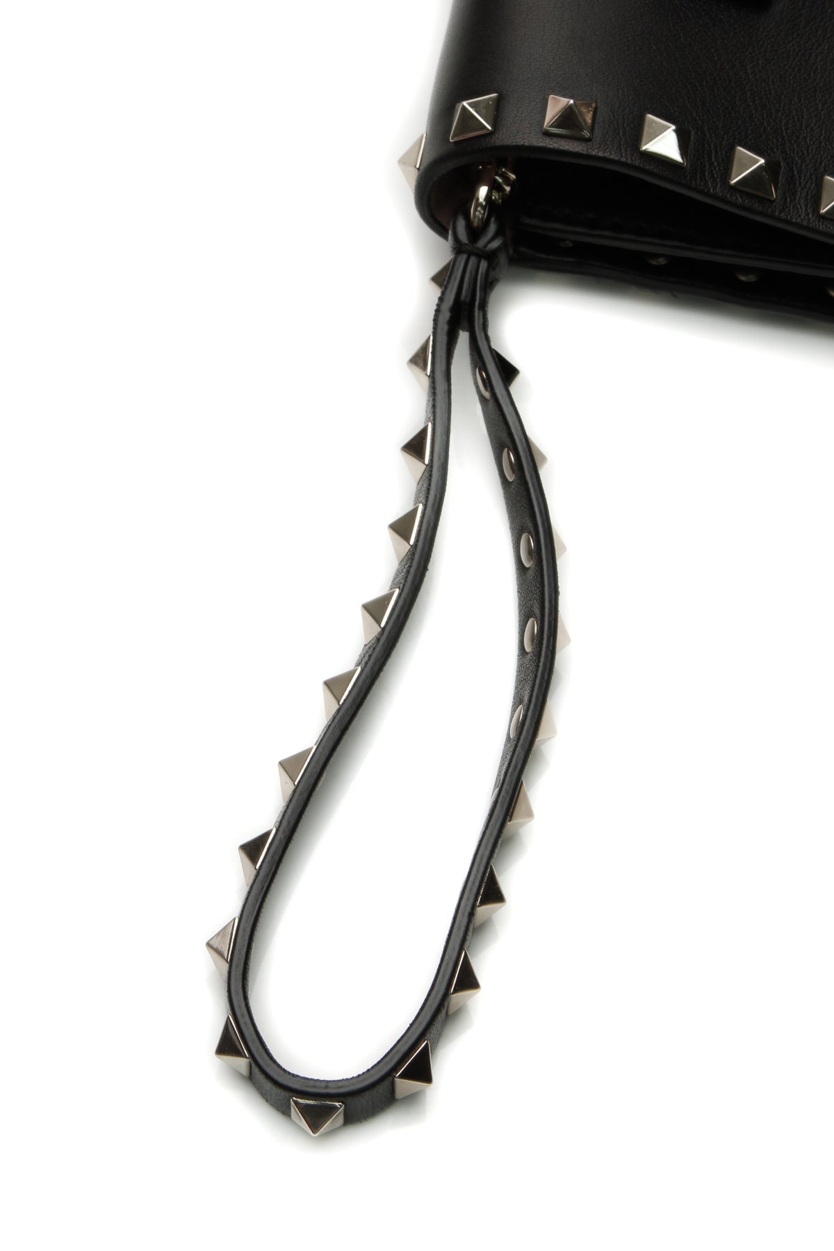 rockstud flap wristlet clutch bag black rockstud flap wristlet clutch bag black