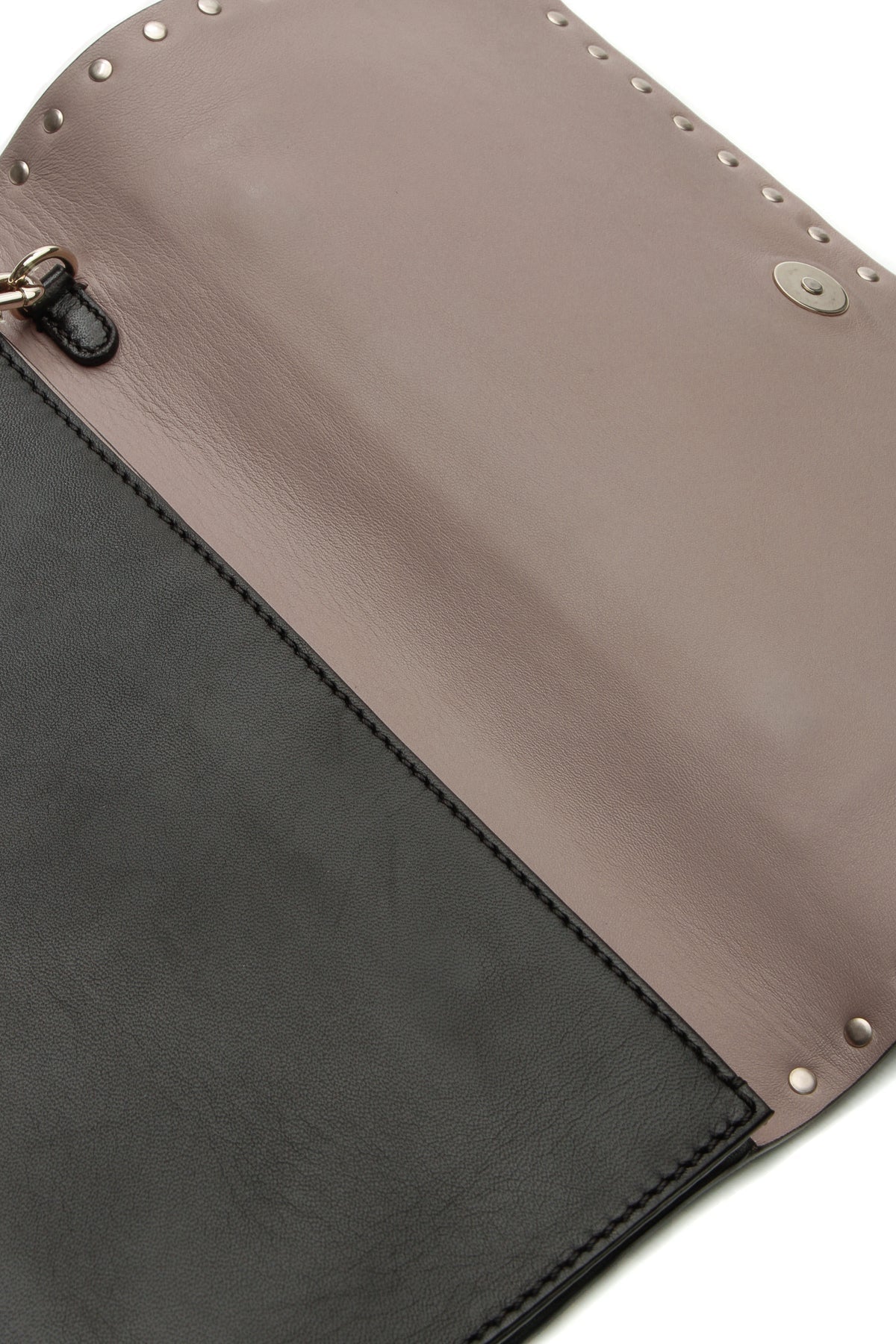 rockstud flap wristlet clutch bag black rockstud flap wristlet clutch bag black