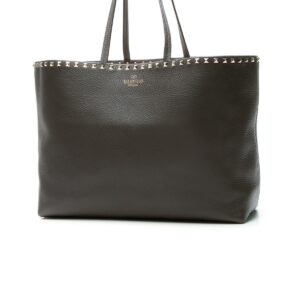 rockstud tote bag gray