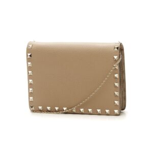 rockstud mini crossbody bag tan
