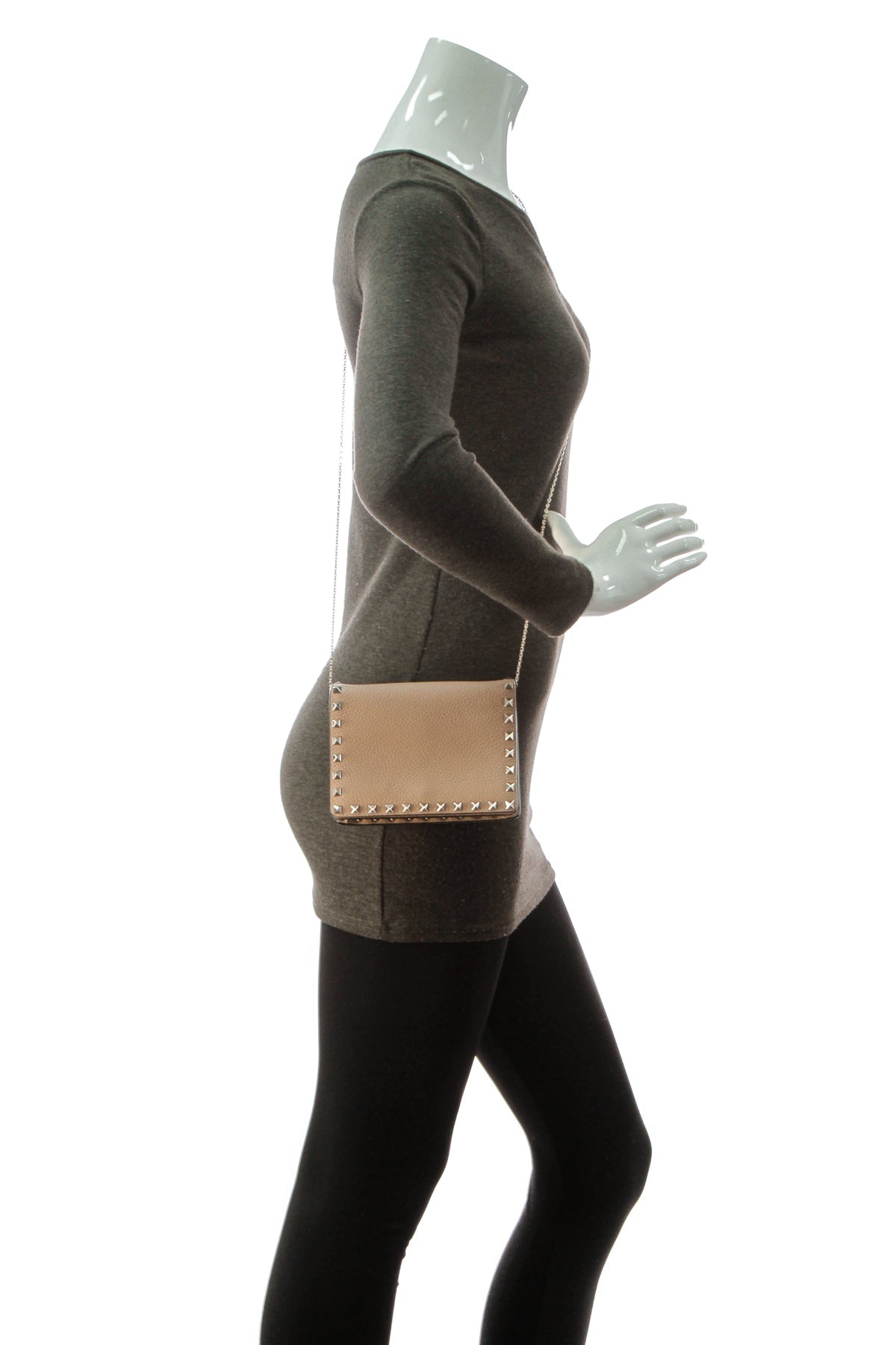 rockstud mini crossbody bag tan rockstud mini crossbody bag tan