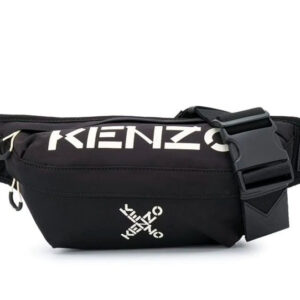 kenzo sport logo printed belt bag