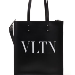 valentino vltn print tote bag