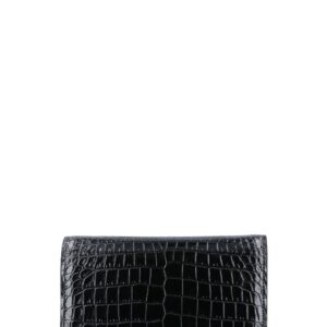 alexander mcqueen the four ring embossed crossbody bag