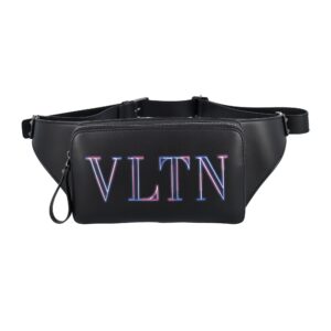 valentino vltn print belt bag