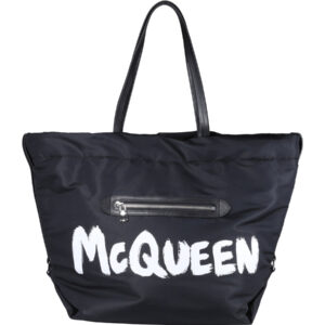 alexander mcqueen logo printed the bundle tote bag