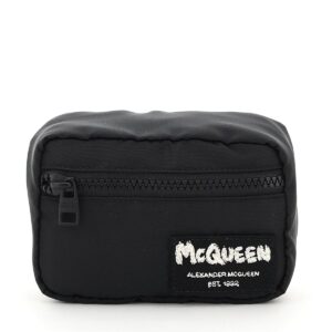 alexander mcqueen logo print mini pouch