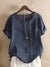 Short Sleeve Cotton Blouse